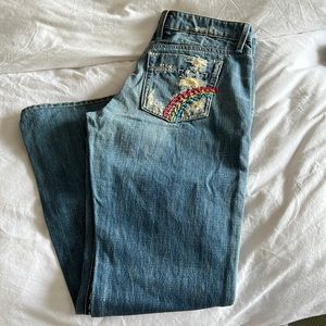 Joe’s jeans with Rainbow embroidery. Size 29. Great condition.